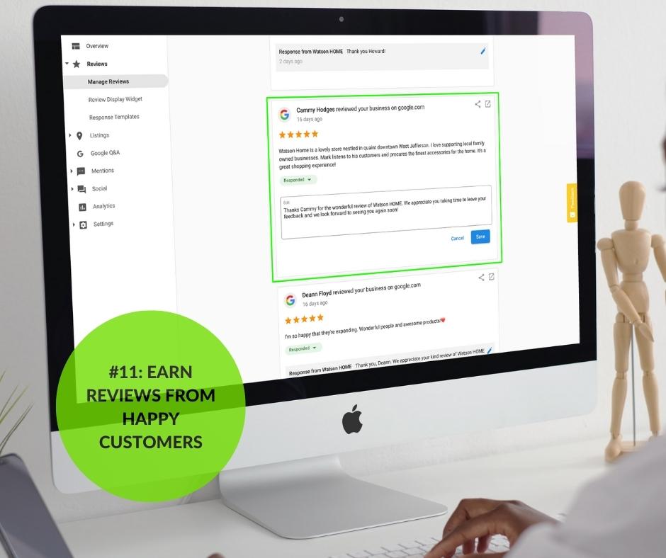 Earn Reviews From Happy Customers
