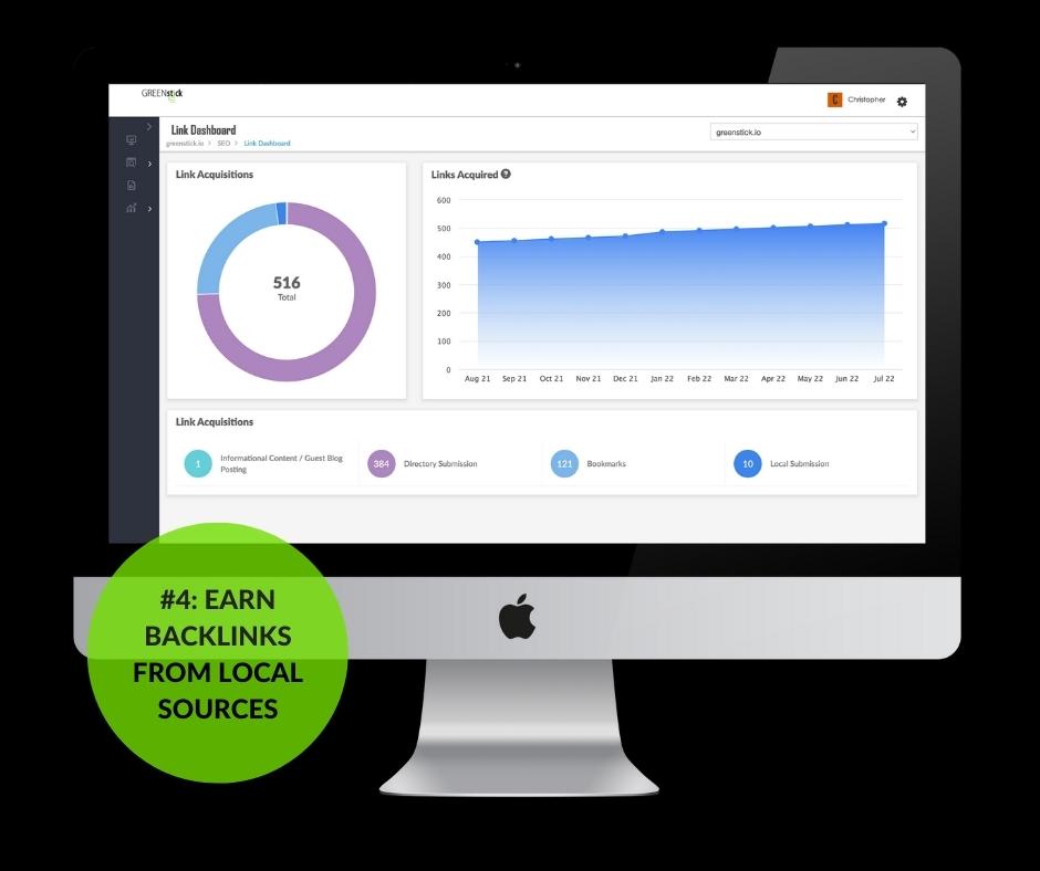 earn backlinks from local sources